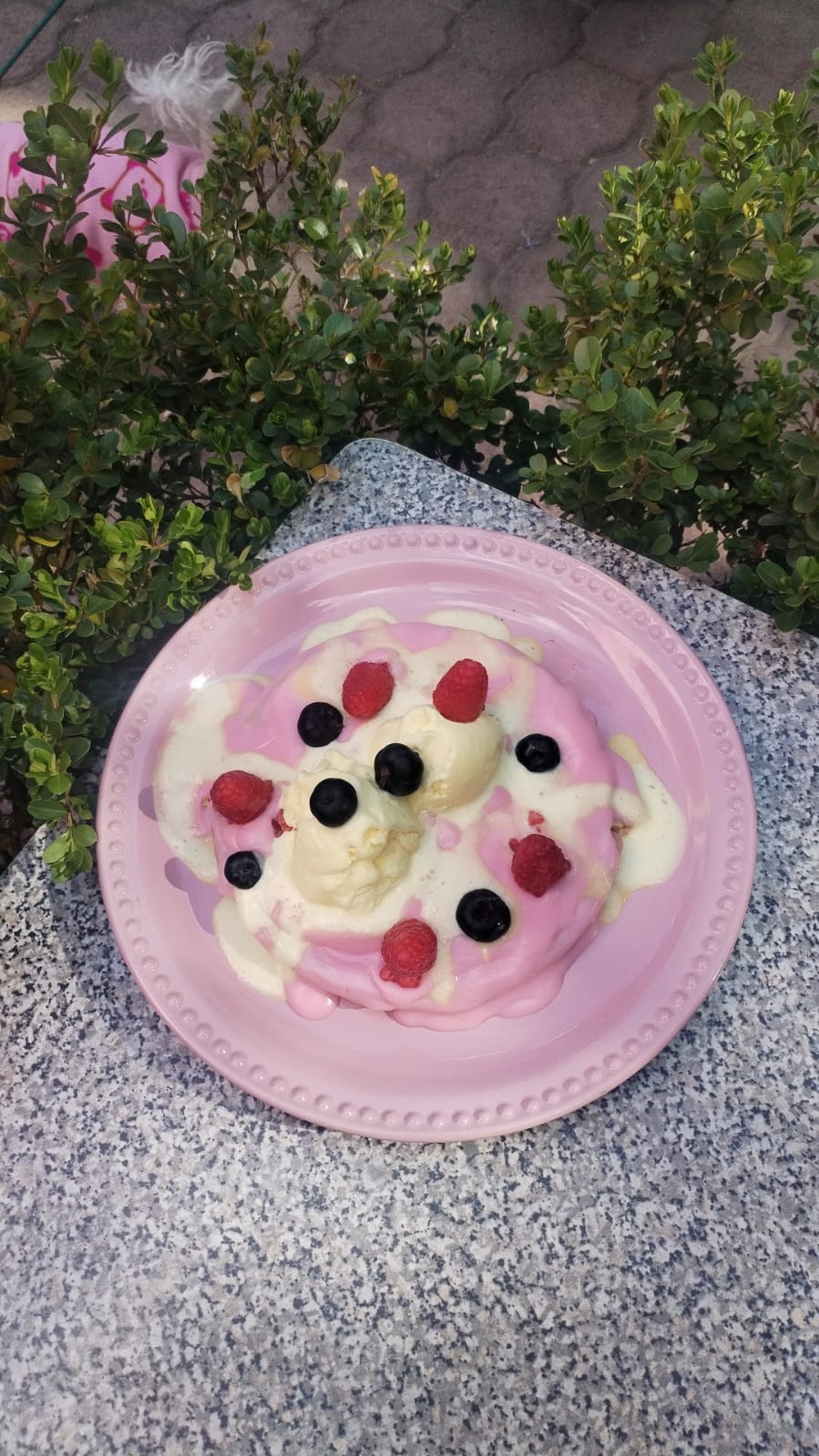 Pink waffle