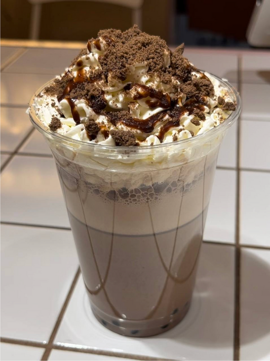 Moka de tiramisu con tapioca y chocolate